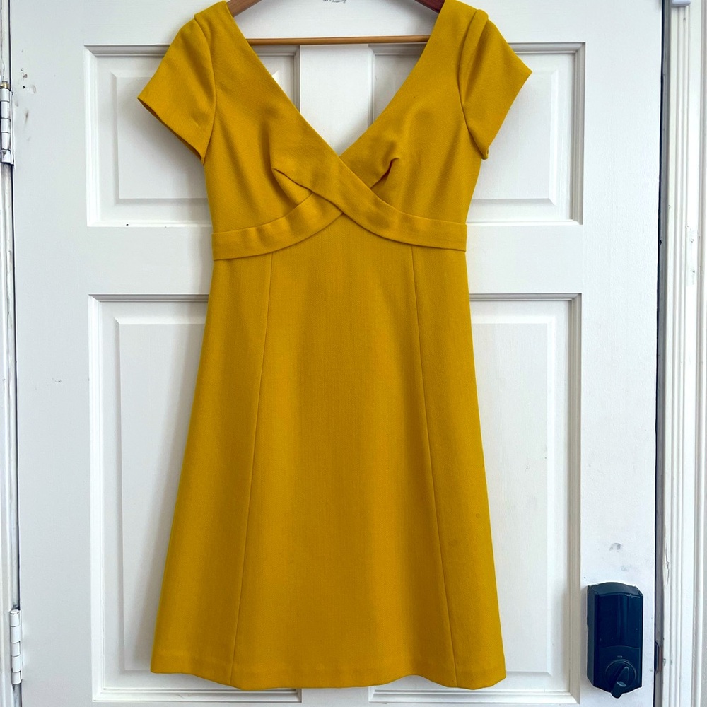 Gold JCrew Wool Dress.